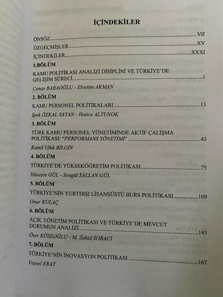 Kamu Politikası Analizi / Cenay Babaoğlu - Elvettin Akman - 3