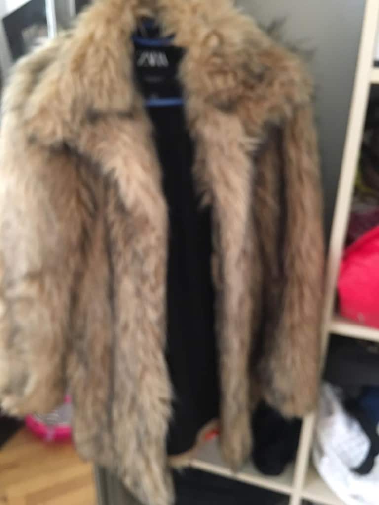 Zara markalı XS beden kürk