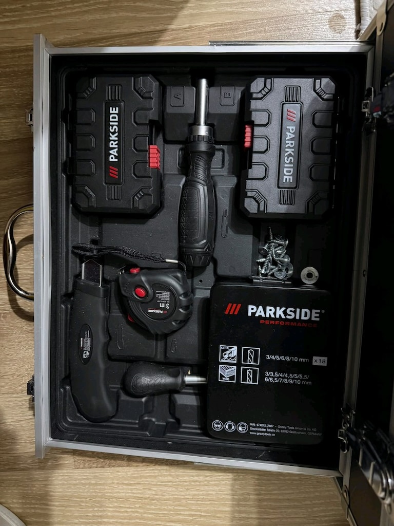 parksida performance 20v kömürsüz mtkap seti çift akülü metal çantalı - 7
