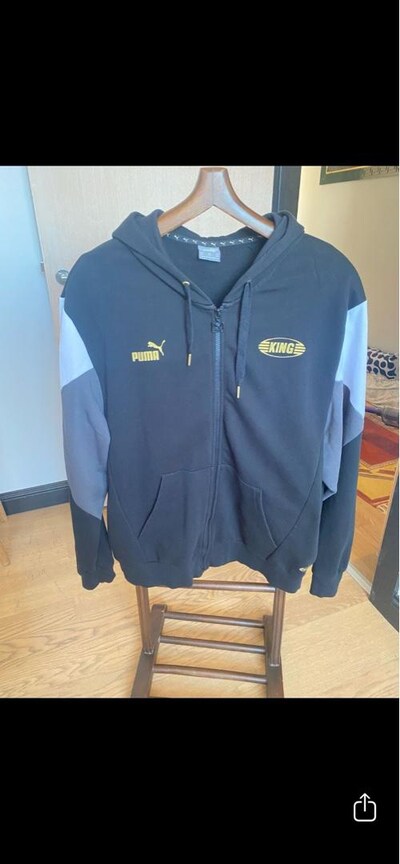PUMA unisex Gri Fermuarlı Spor Sweatshirt
