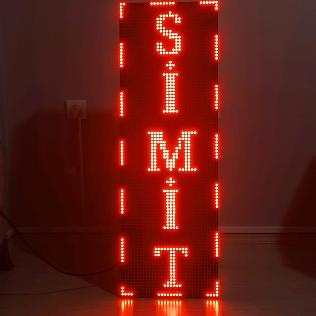 32x96cm tek yönlü led tabela kayan yazı hiç kullanılmadı sıfır ürün - 2