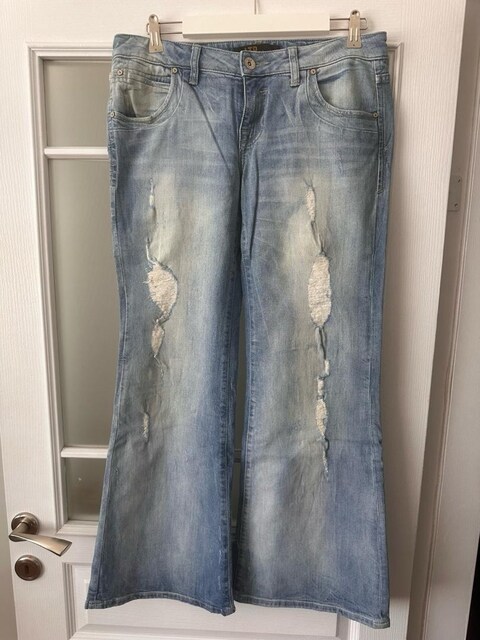 Ltb Açık Mavi Yıkamalı Yırtık Detaylı Denim Pantolon 30 beden 32 boy