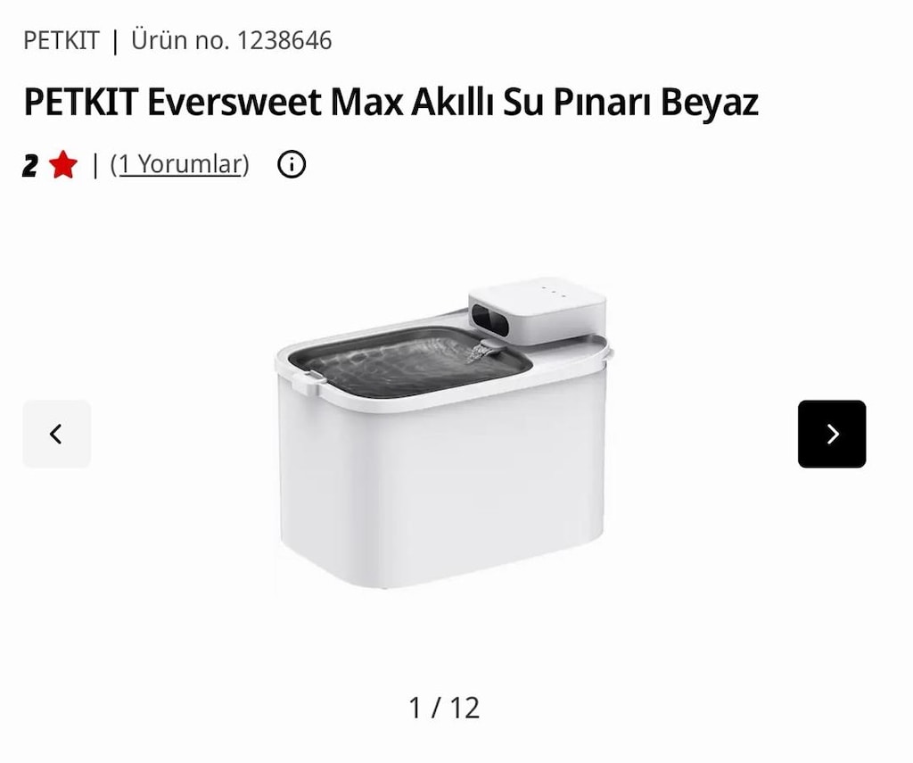 PETKIT Eversweet Max Akıllı Su Pınarı Beyaz