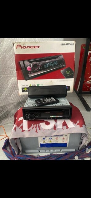 Pioneer DEH-S2250UI Bluetoothlu Oto Teyp Kutulu & Garantili