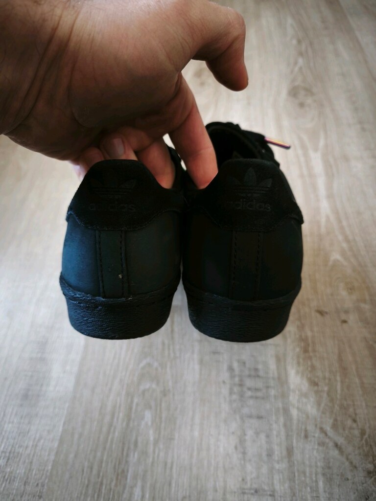 Orjinal sıfırdan farksız Adidas süperstar metal Toe nubuk deri 38.5 - 5