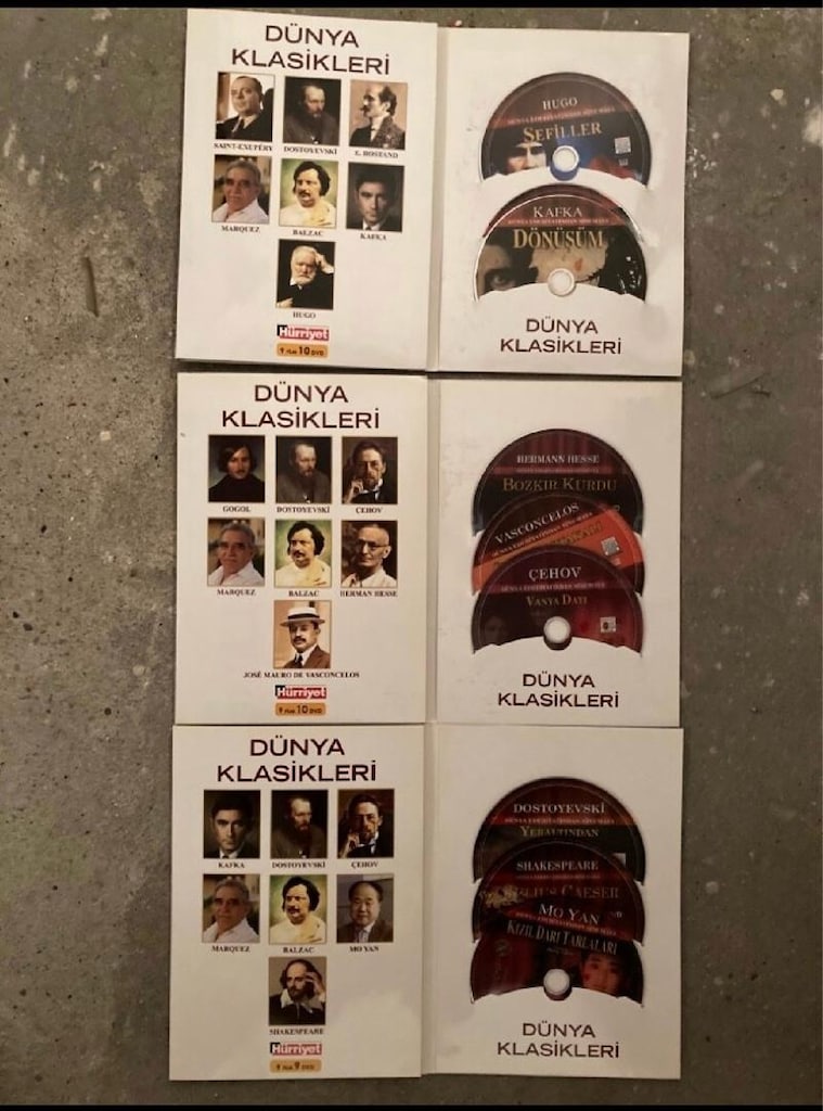 Dünya Klasikleri DVD Seti I-II-III 29 Cd - 6