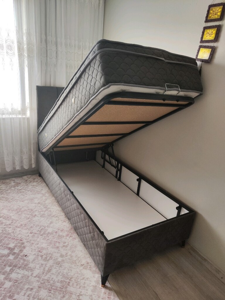 Şook Fiyata Tek Kişilik kaliteli Baza Ortopedik Petli Yatak - 11