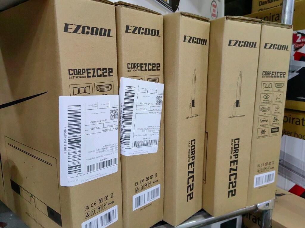 22" ezcool 100hz 5ms sıfır 2 yıl garantili monitör ekran - 3
