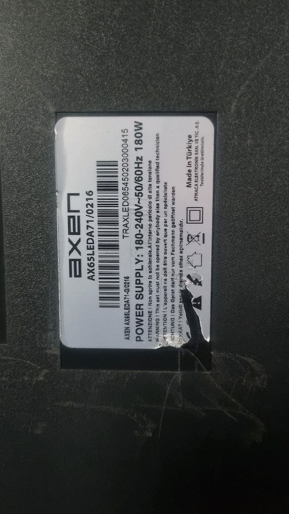 Axen 65 inç tv - 2