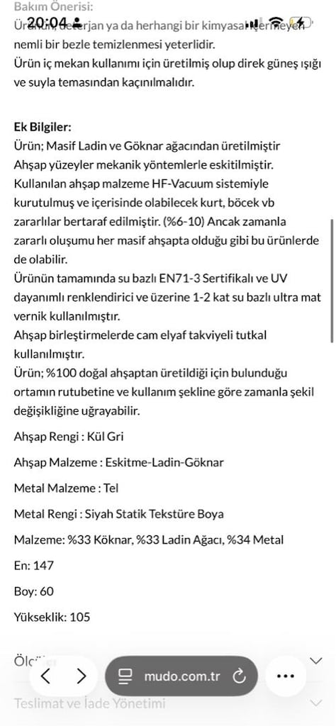 Mudo concept masif bar masası - 9