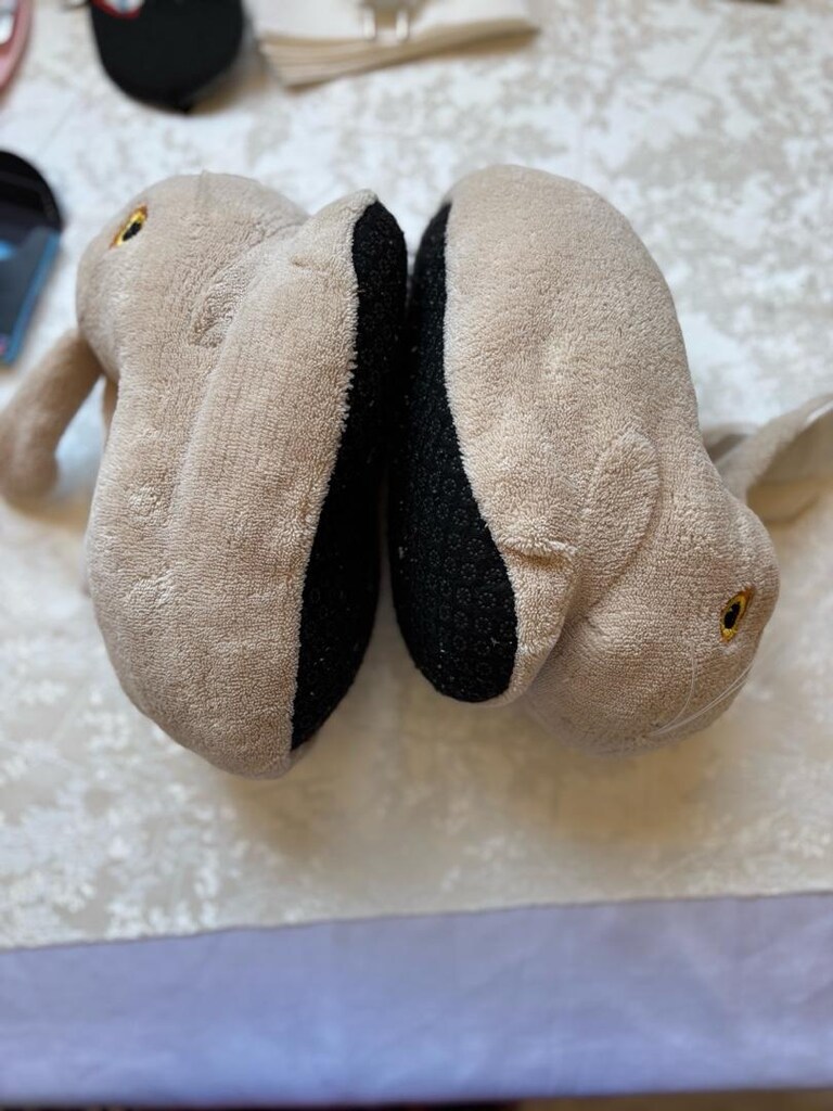 Peluş Tavşan Kulaklı panduf - 5