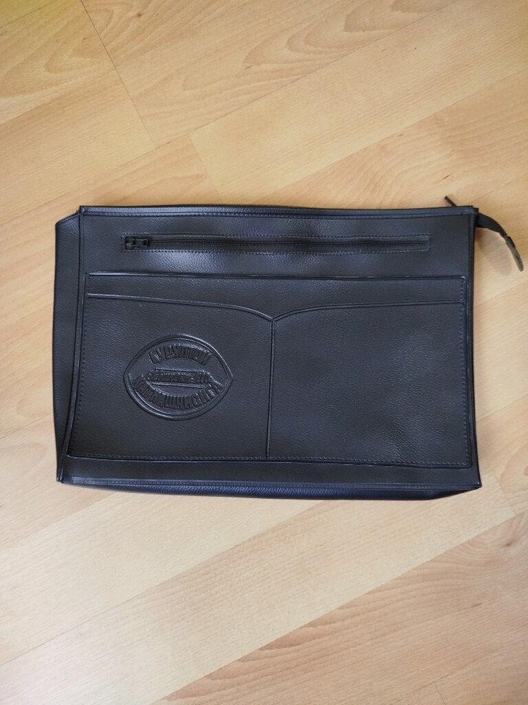 Sıfır 1990 yıl üretilmiş çok kaliteli dosya çantası 40x27.5 cm - 5