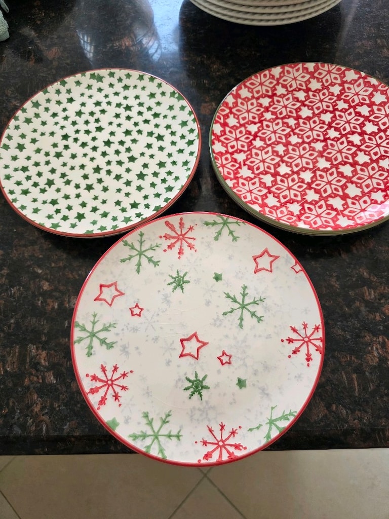6 lı 21 cm pasta tabak seti - 2