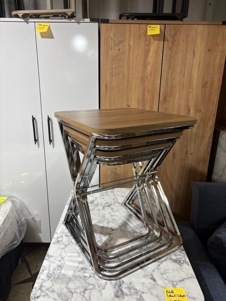 sıfır ürün kaliteli 4 lü kuğu sehpa - 6