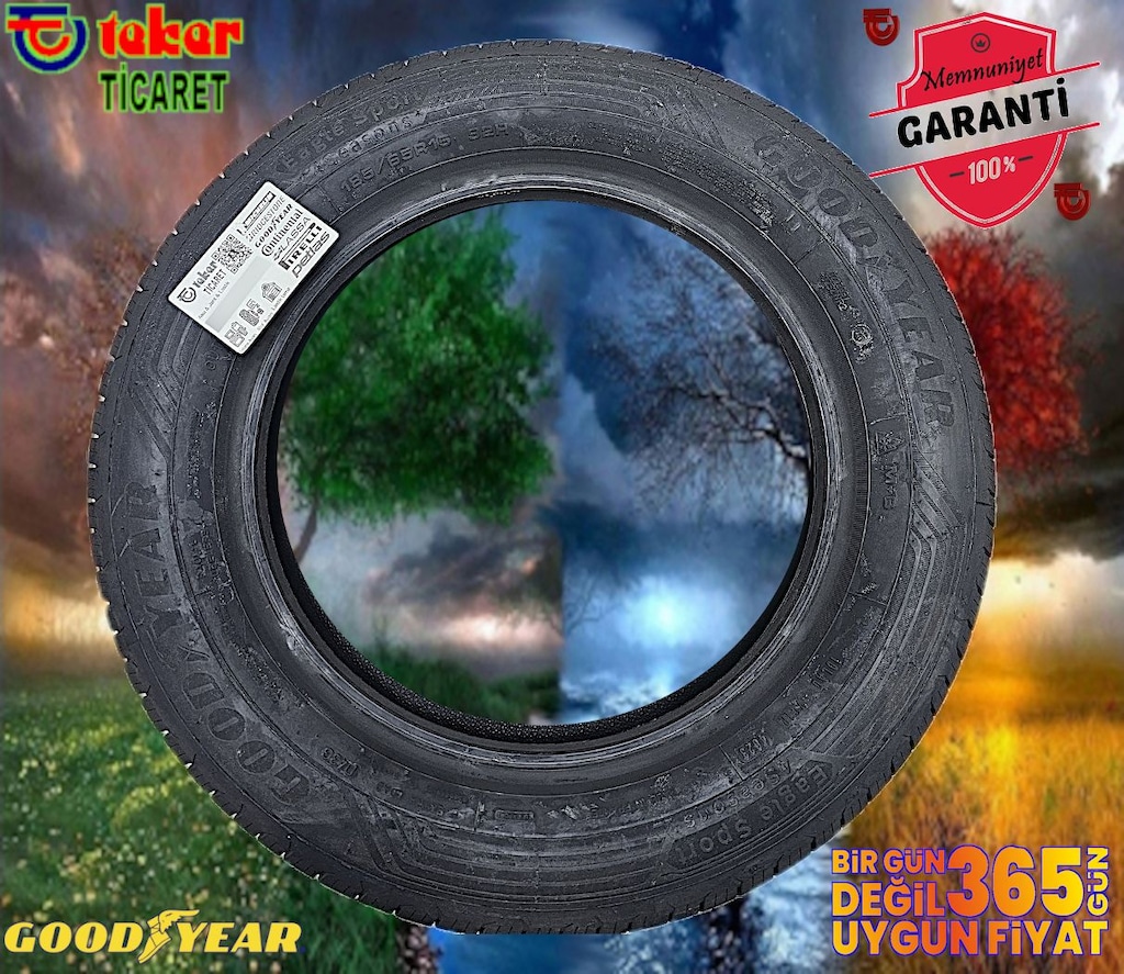 185 65 15 GOODYEAR EAGLE SPORT #4 Mevsimlik Lastik# Teker Ticaret - 2