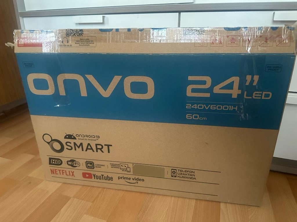 Onvo 24OV6001H HD 24" 61 Ekran Uydu Alıcılı Android Smart LED TV(12 Vo - 2