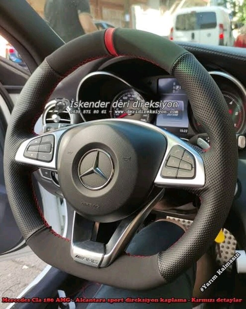 MERCEDES CLA ORJİNAL DİREKSİYON KILIF ÇEŞİTLERİMİZ MEVCUTTUR - 3
