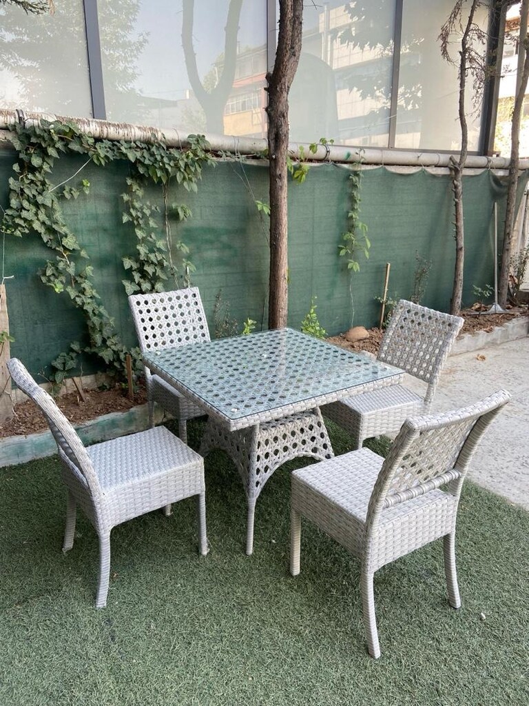 Rattan masa sandalye takımı - 5