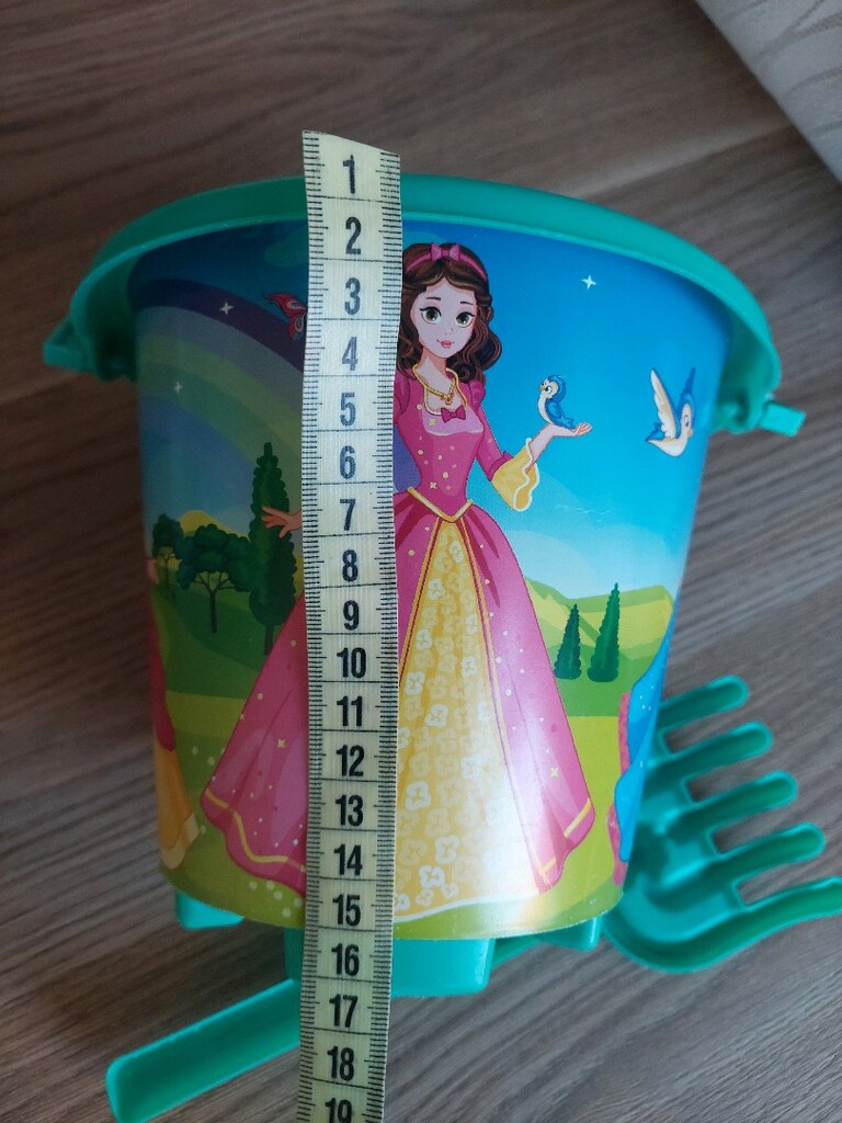 Büyük boy Prenses Figürlü Plaj Kova Set - 9