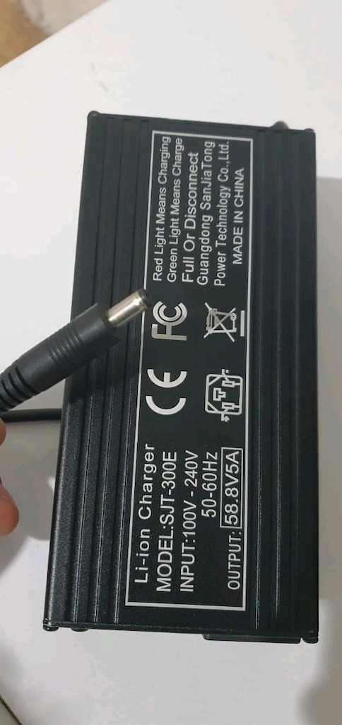 scooter v elektrikli motor için şarj aleti 58.8 volt lityum v lifepo4 - 6