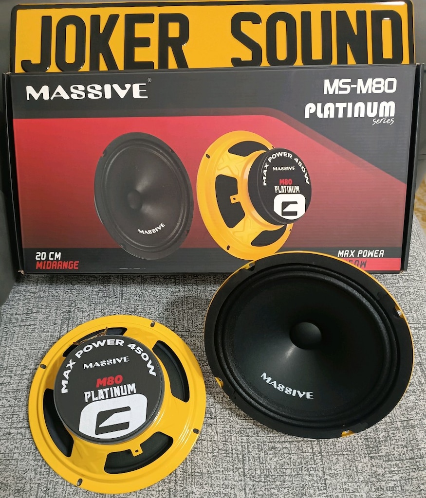 MASSİVE M80 PLATİNUM 20 CM 175 RMS 450 WATT SIFIR ÜRÜN KAPALI KUTU - 2