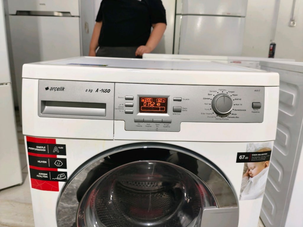 Arçelik 8 kg A+++ enerji 1200 devir çok temiz çamaşır makinesi - 8