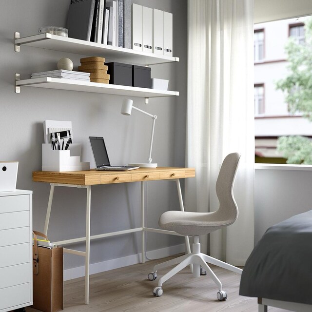 ikea lillasen bambu masa