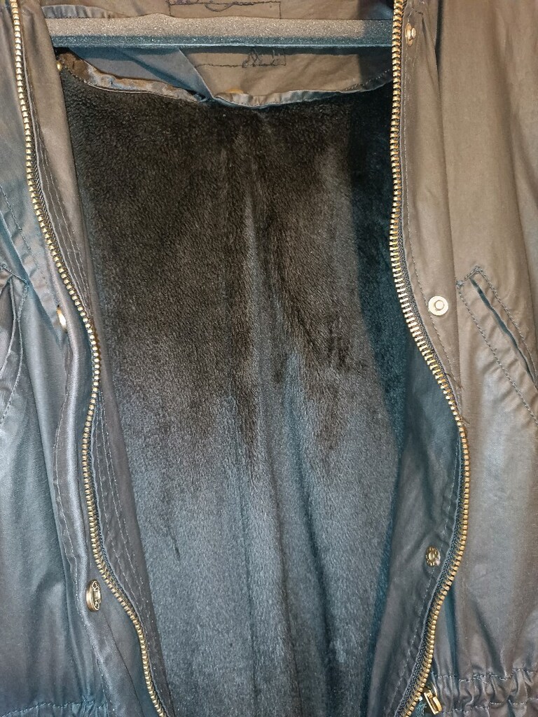 BERSHKA BALMUMU KUMAŞ UZUN PARKA YAĞMURLUK - 6