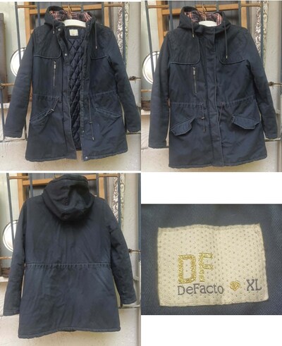 defacto xl beden kaban mont