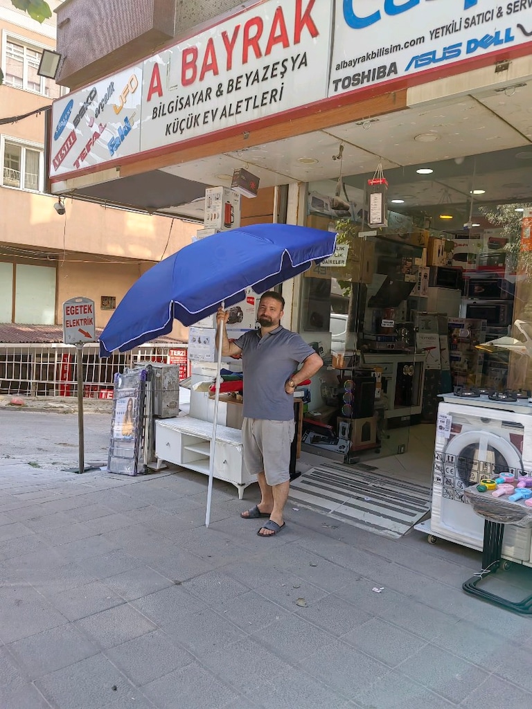 DEV KAMPANYA PLAJ ŞEMSİYESİ ŞEMSİYE KAMP PİKNİK YÜZME KARAVAN MAGAZADA - 9