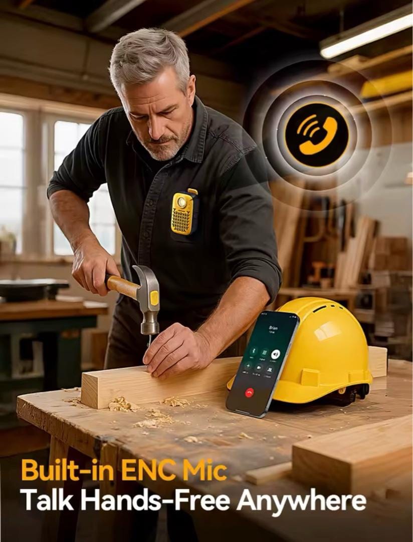 Mini Hoparlör - Su Geçirmez - Mıknatıslı - Klipsli - 5.4 Bluetoothlu - 2
