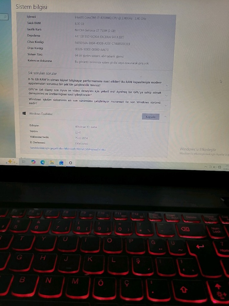 Fırsat ürünü.. LENOVALaptop bilgisayar - 11