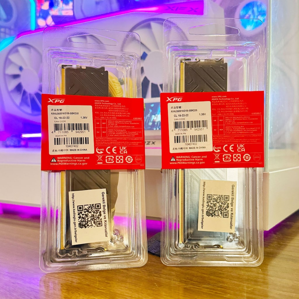 XPG Gammix D35 32GB (2x16GB) 3600MHz CL18 DDR4 Masaüstü RAM Seti - 4
