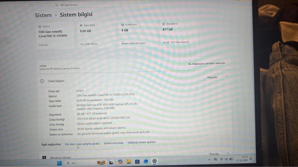 hp victus i5 - 4