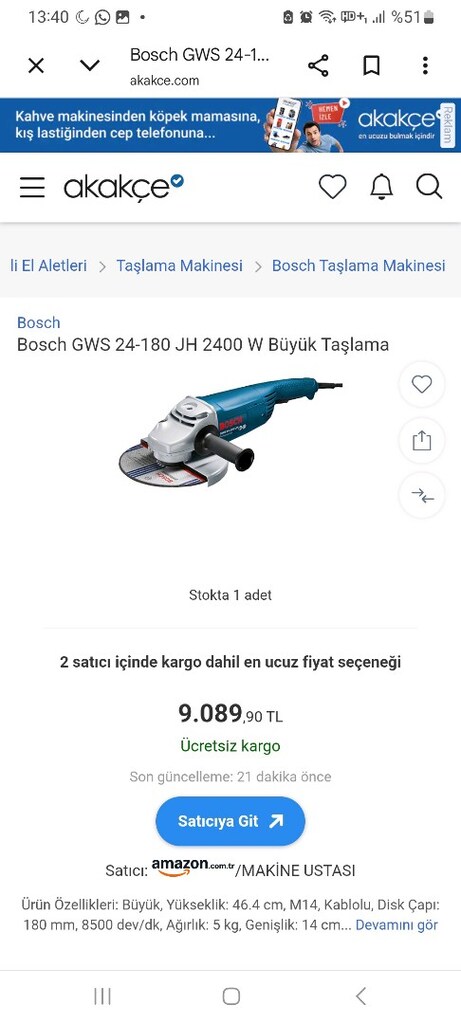 BOSCH GWS 24-180 İSPİREL TAŞİ - 5