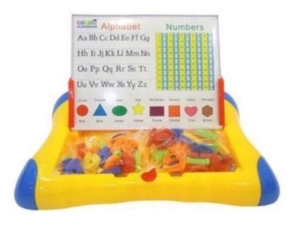 Manyetik yazı tahtası tangram harf rakam eğitici oyuncak - 17