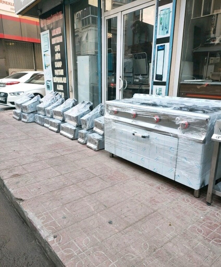 sanayi tipi endüstriyel ocak fritöz kuzineli fırın pleyt ızgara tost - 7