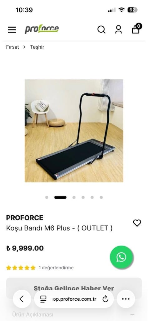 proforce m6 plus koşu bandı