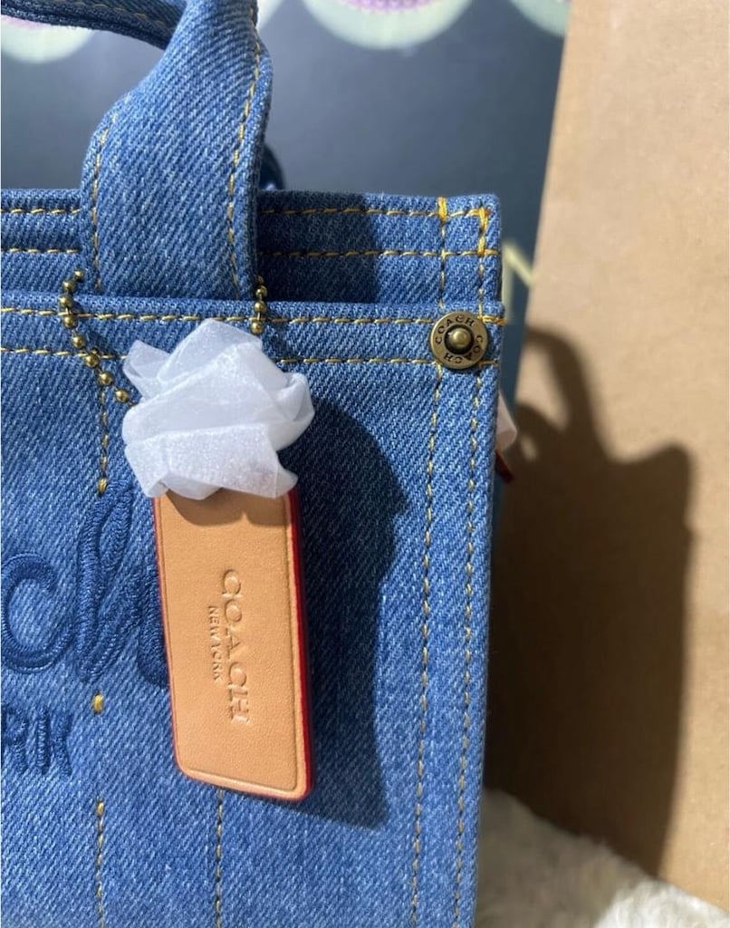 COACH Coach Cargo Tote 20 Denim. - 5