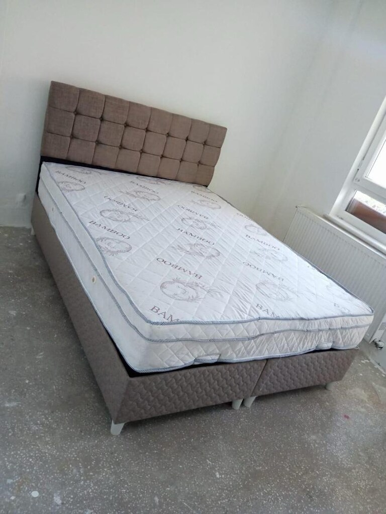 baza başlık yatak sıfır çift kişilik çelik kasa - 2