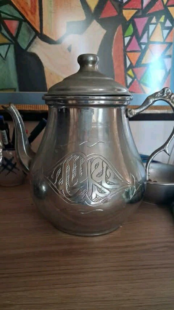 Vintage işlemeli bakır çaydanlık - 4