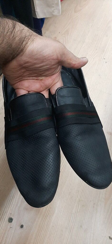 orijinal gucci 43 numara deri ayakkabı - 2