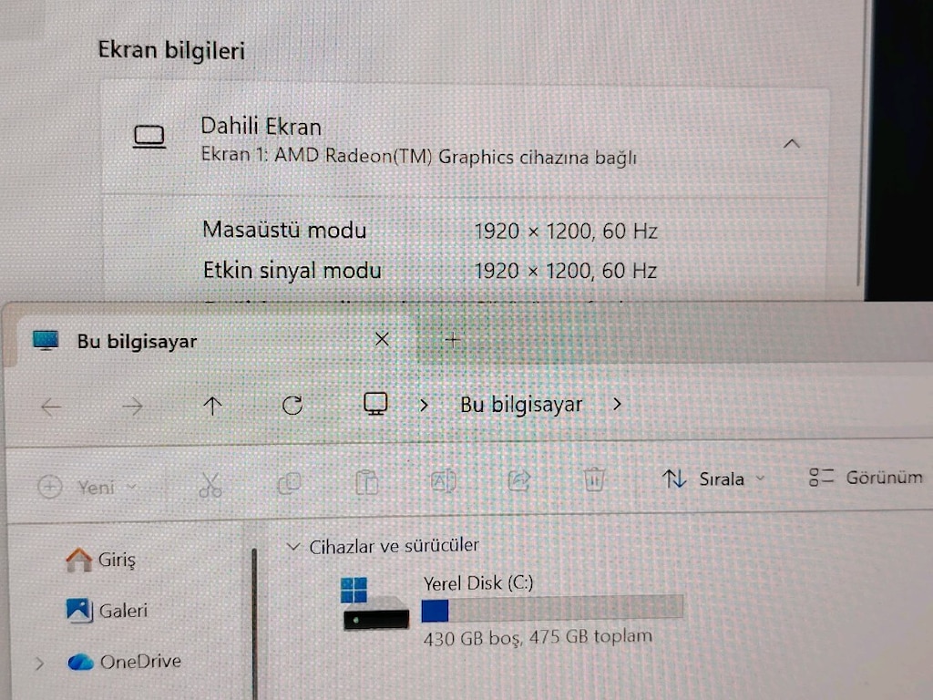 LENOVO YOGA 6 DOKUNMATİK EKRAN RYZEN 5 5500U 2 GB EKRAN KARTI - 7