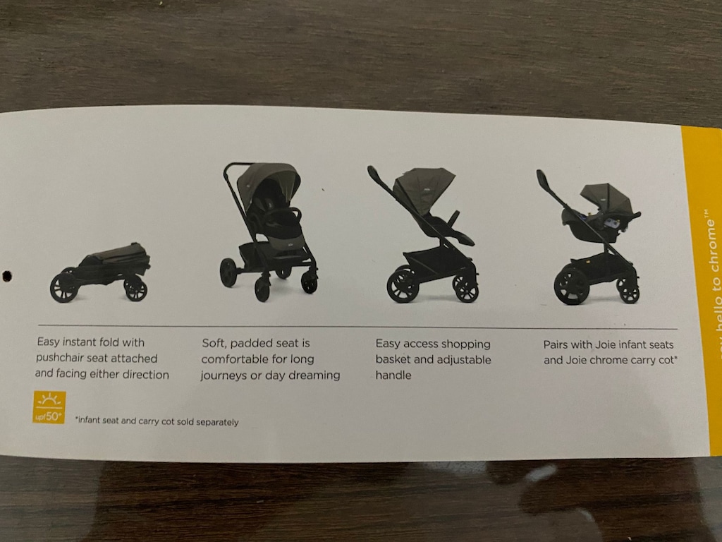 Joie Chrome Bebek Arabası + Joie Gemm Puset (Travel Sistem Oto koltuk) - 2