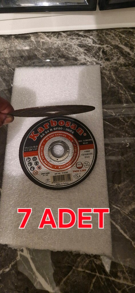 21 ADET taslama kesme ve zimpara flap disk - 3