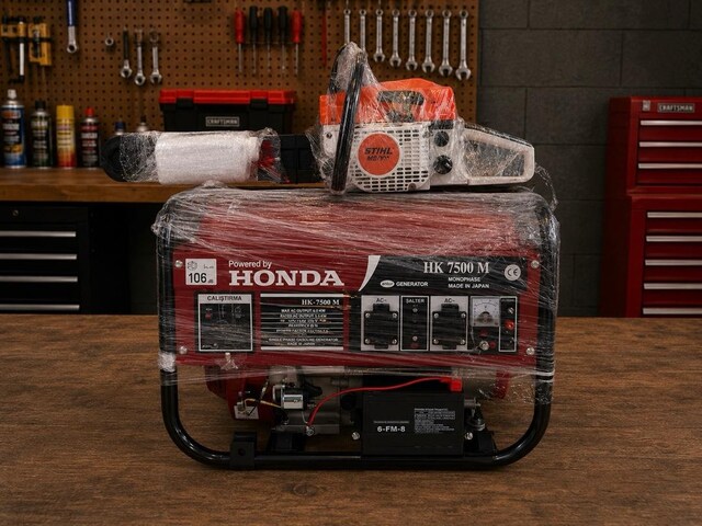 Honda HK 7500M Benzinli Jeneratör ve STIHL MS 361 Benz Motorlu Testere