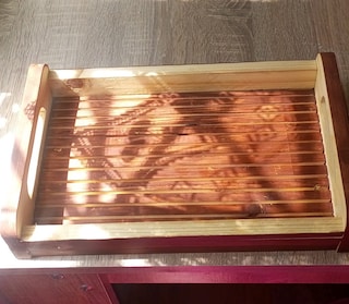 el yapımı ahşap tepsi - 3