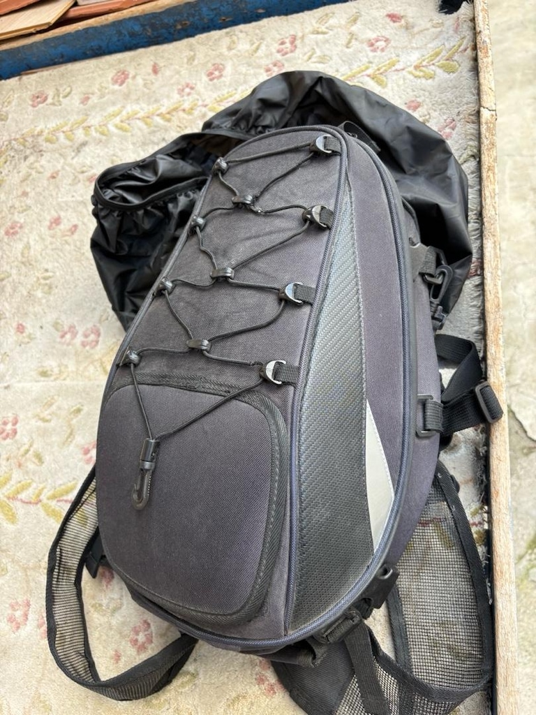motosiklet çantası kask kılıfı lastik - 3