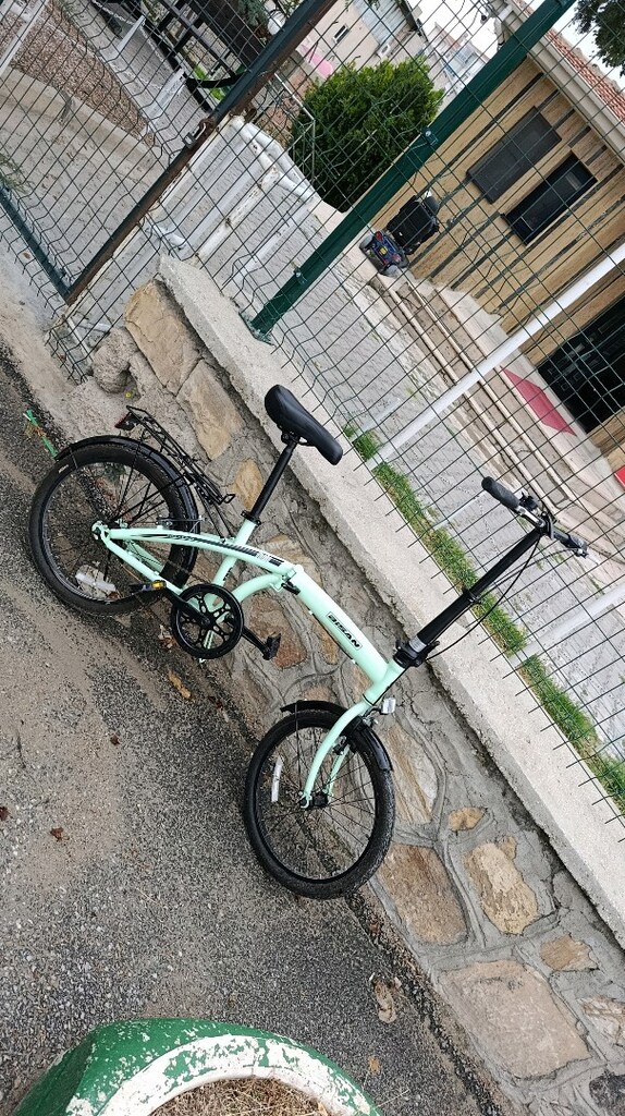 Sıfır Ayarında Bisan Twin Katlanır Bisiklet (Mint Yeşili) - 11