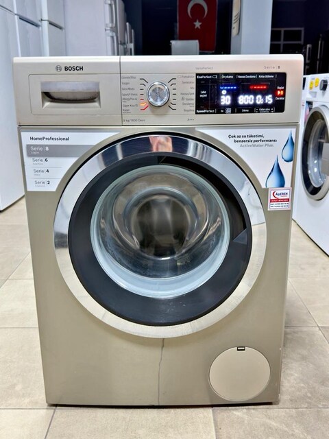 SIFIR AYARINDA BOSCH A+++ 9 KİLOGRAM ÇAMAŞIR MAKİNESİ (GARANTİLİ)